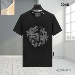 最前線2026素敵なデザイン激安 ブランドフィリッププレイン半袖Tシャツ