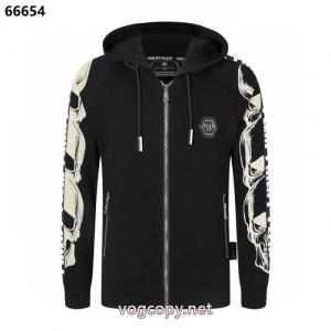 気分が上がる ロゴが印象的 人気チャームコピー 商品 販売コートPHILIPP PLEIN