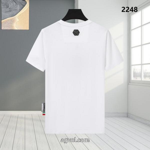 最前線2025素敵なデザイン激安 ブランドフィリッププレイン半袖Tシャツ 3
