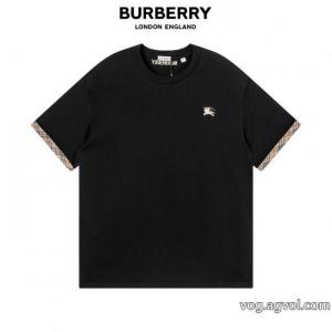 偽物 ブランド 激安半袖TシャツBURBERRY夏らしい品格が漂う ハイクオリティー 完売必至