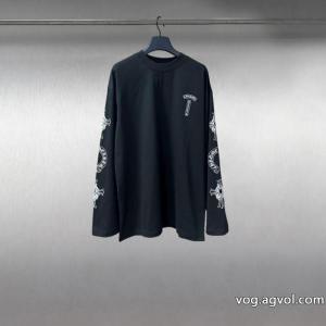  2026スーパーコピーCHROME HEARTS長袖Tシャツ好感度が高いアイテム 今季人気絶大 さわやかな印象